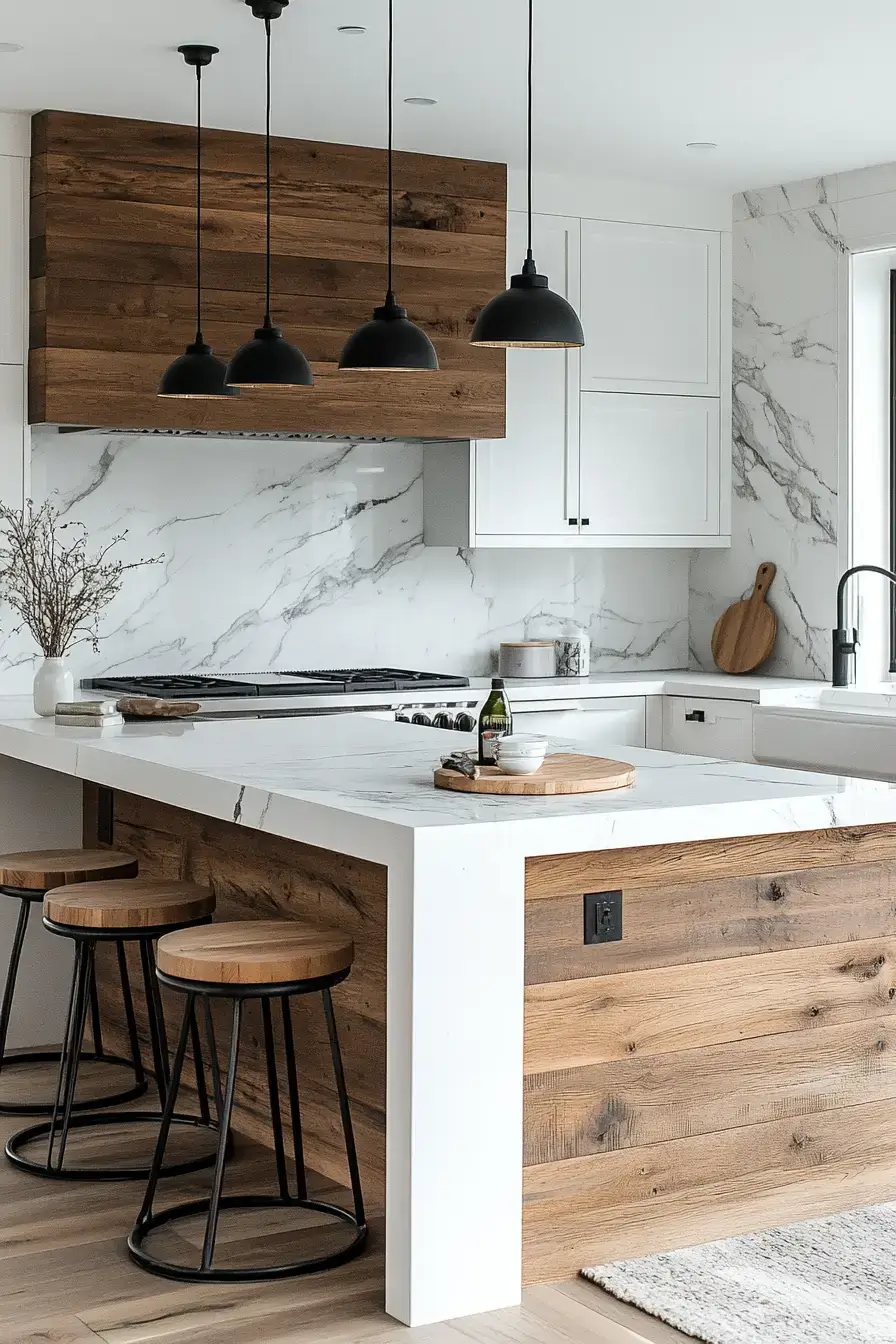 29 Two Tone Kitchen Cabinets Ideas with an Olive and White Split