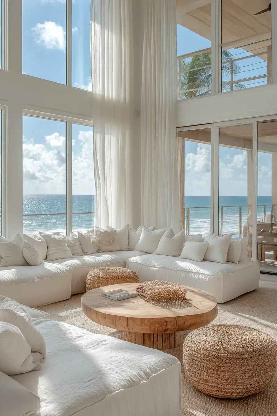 29 Beachy Living Room Ideas for an Open, Airy Space