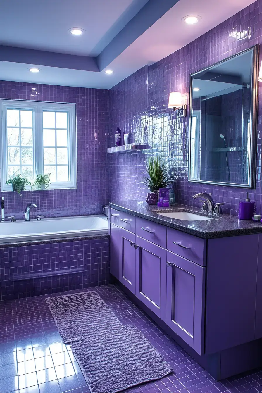 29 Purple Bathroom Ideas That Feel Like a Spa