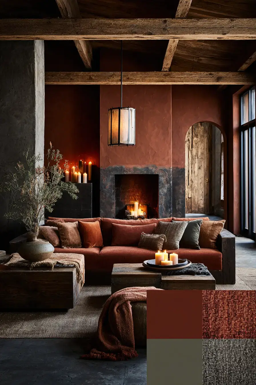 29 Warm Rustic Living Room Ideas with a Real Fireplace Feel
