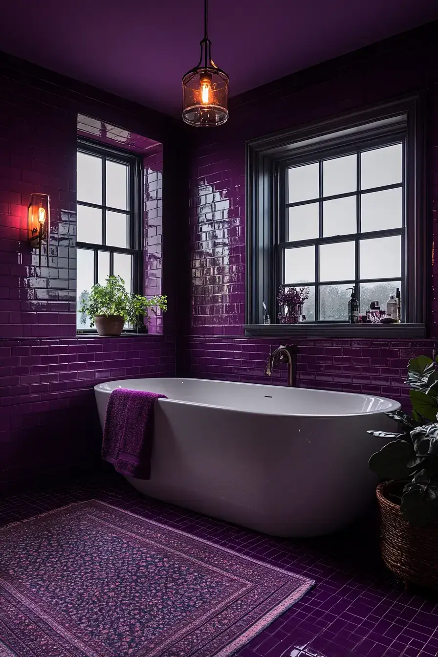 29 Purple Bathroom Ideas That Feel Like a Spa