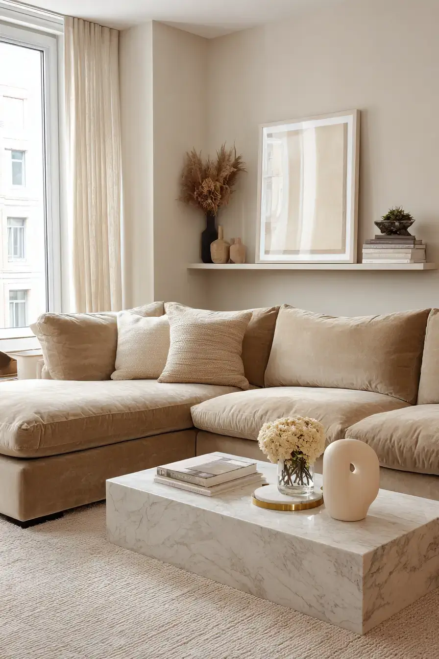 29 Warm Beige Living Room Ideas That Read Lived-In, Not Plain