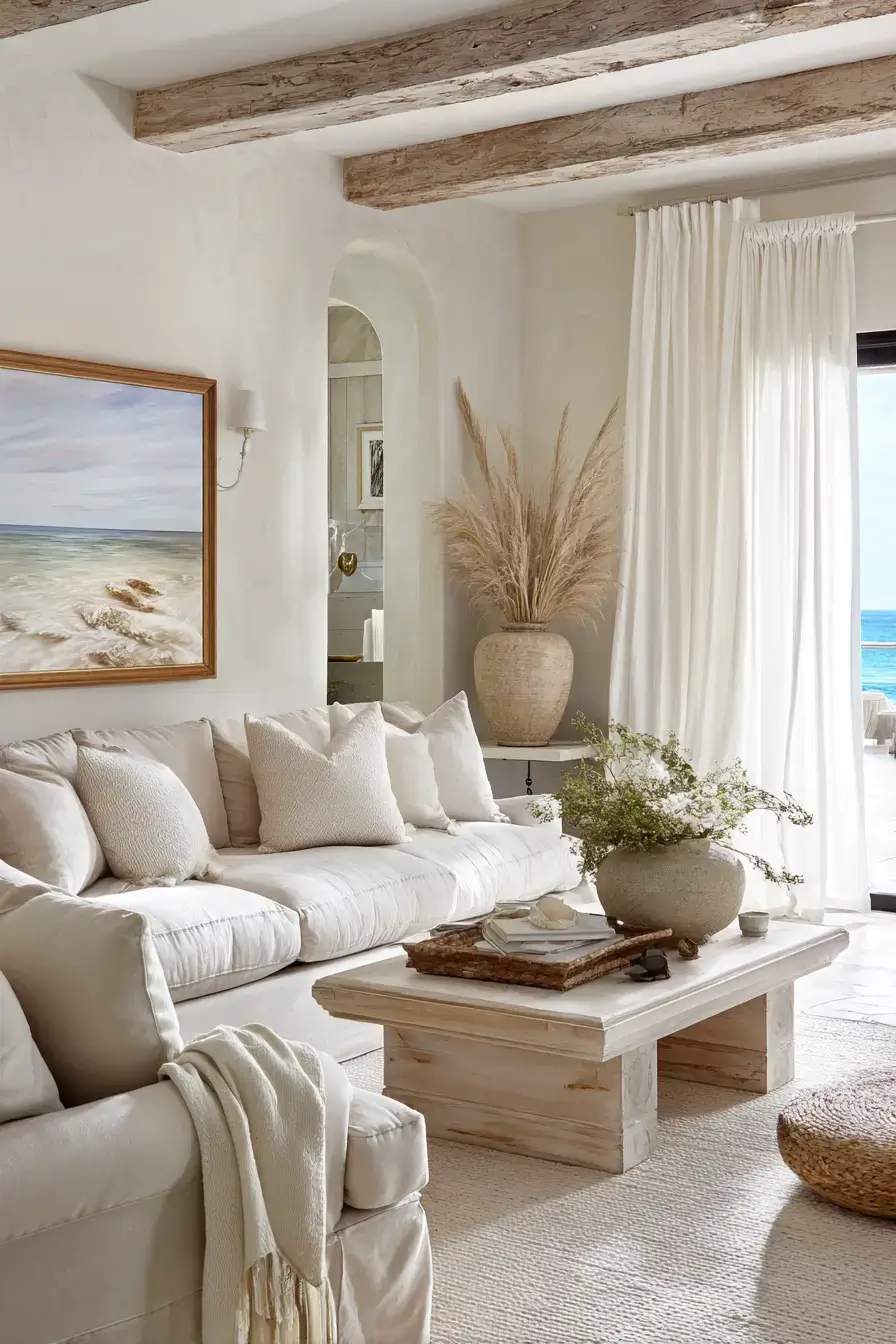 29 Beachy Living Room Ideas for an Open, Airy Space