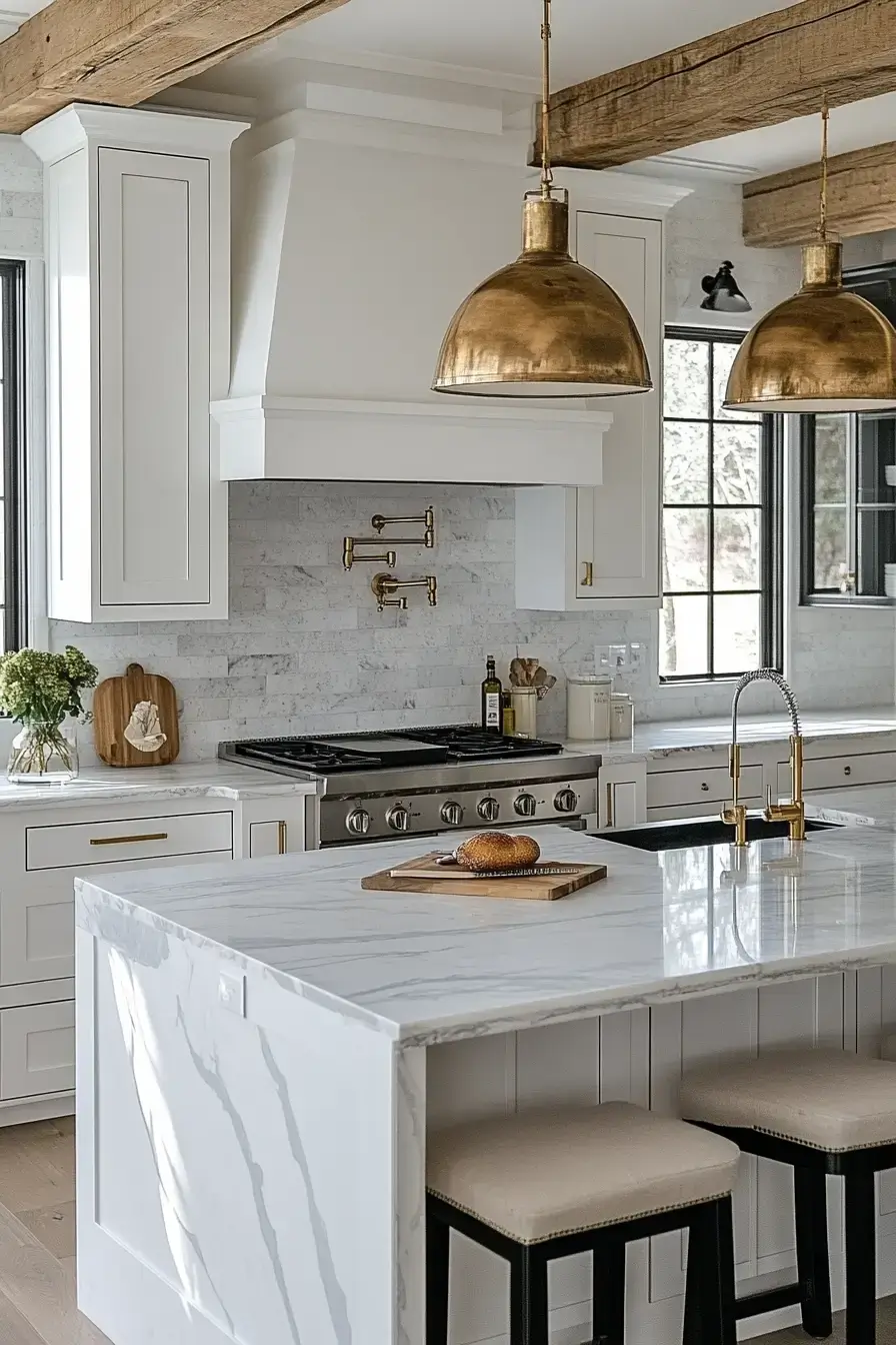 29 Farmhouse Kitchen With White Cabinets Ideas That Feel Lived-In