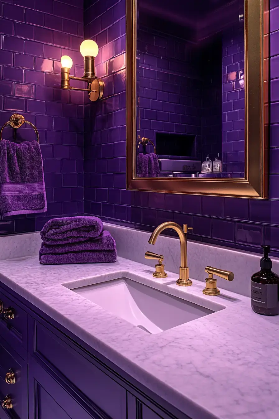29 Purple Bathroom Ideas That Feel Like a Spa