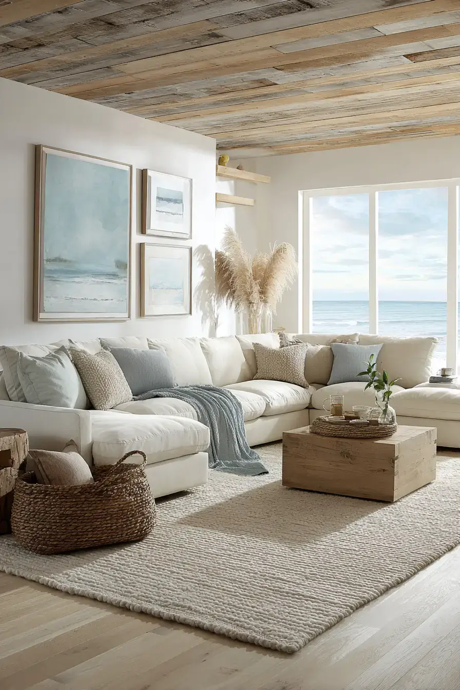 29 Beachy Living Room Ideas for an Open, Airy Space