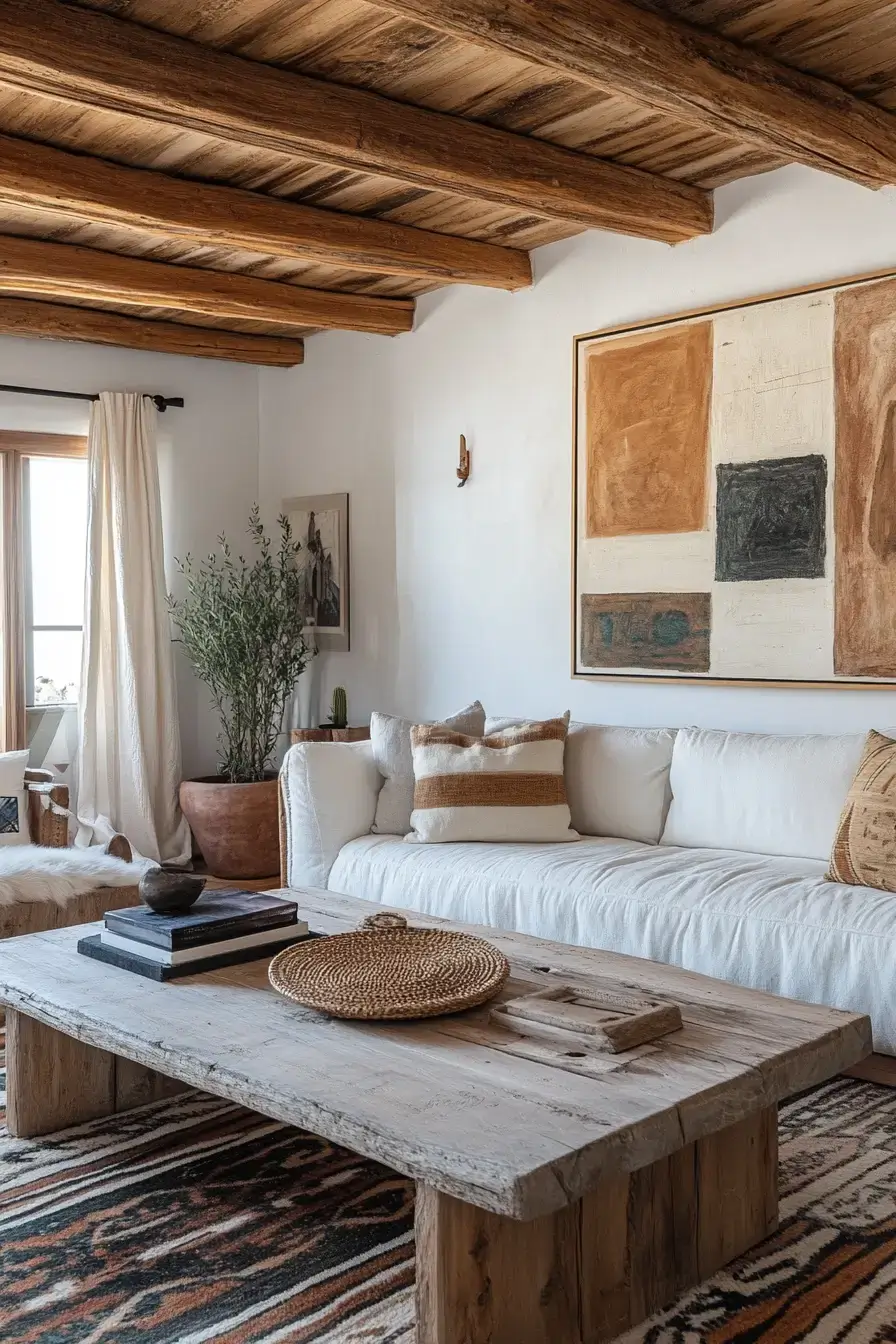 29 Warm Rustic Living Room Ideas with a Real Fireplace Feel