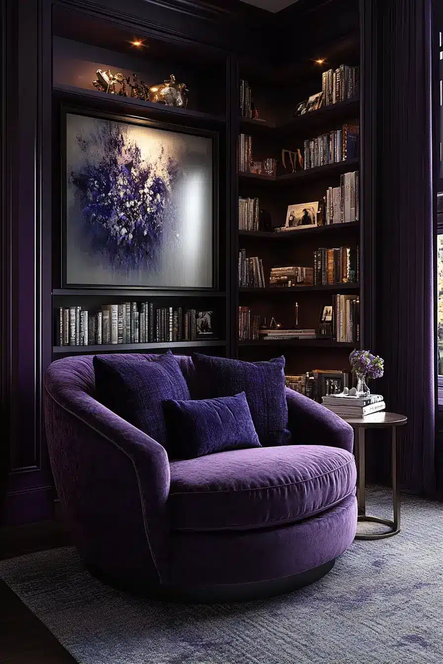 29 Purple Room Decor Ideas with a Plum Accent Wall