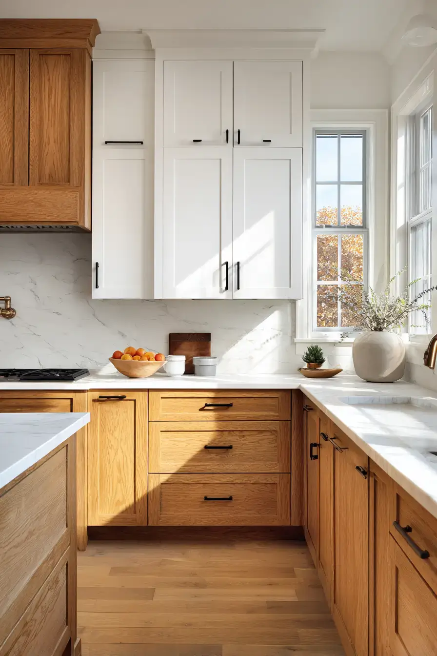 29 Two Toned Kitchen Cabinets Ideas with a Charcoal Base