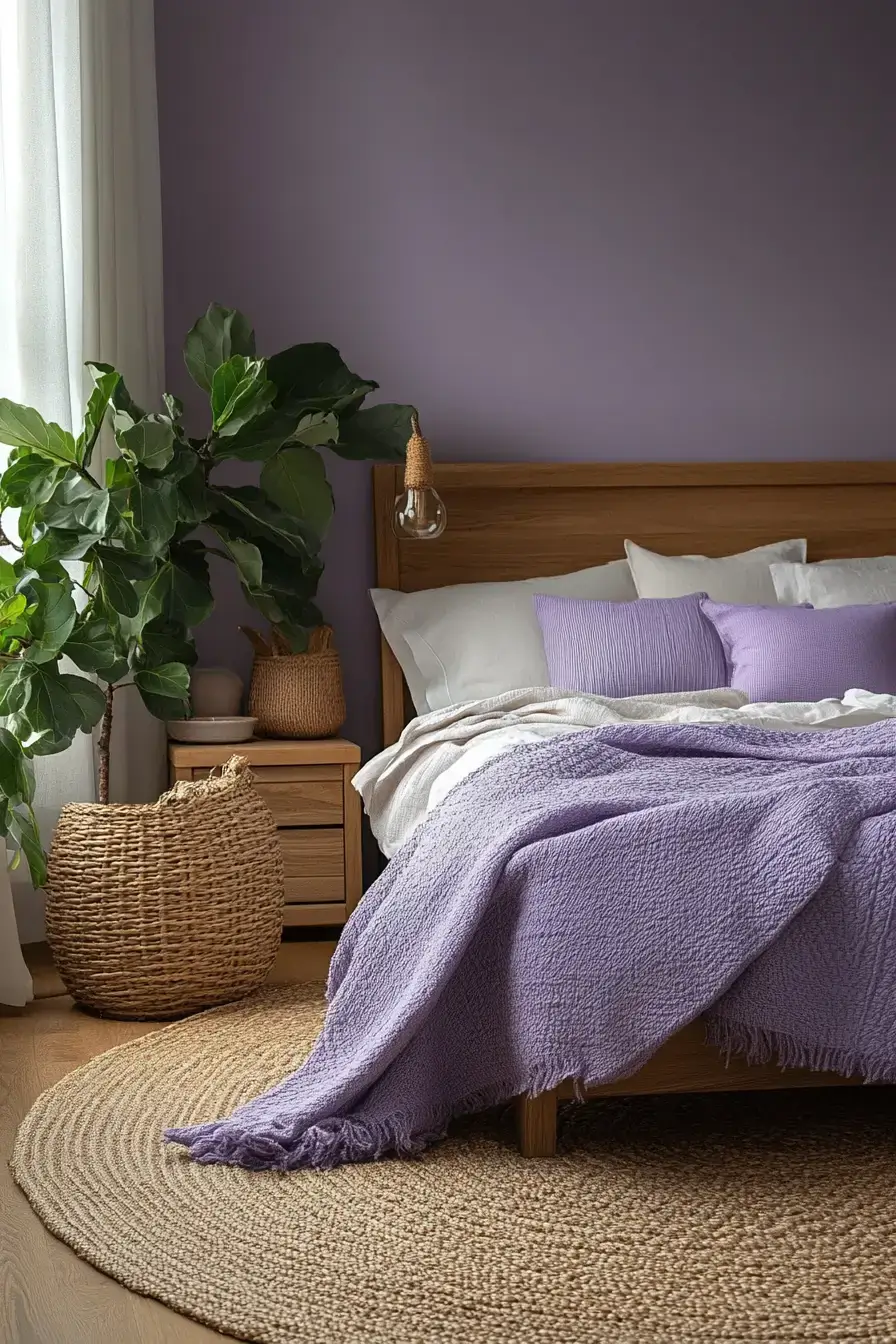 29 Purple Themed Bedroom Ideas That Make the Bold Color Feel Easy to Live With purple themed bedroom