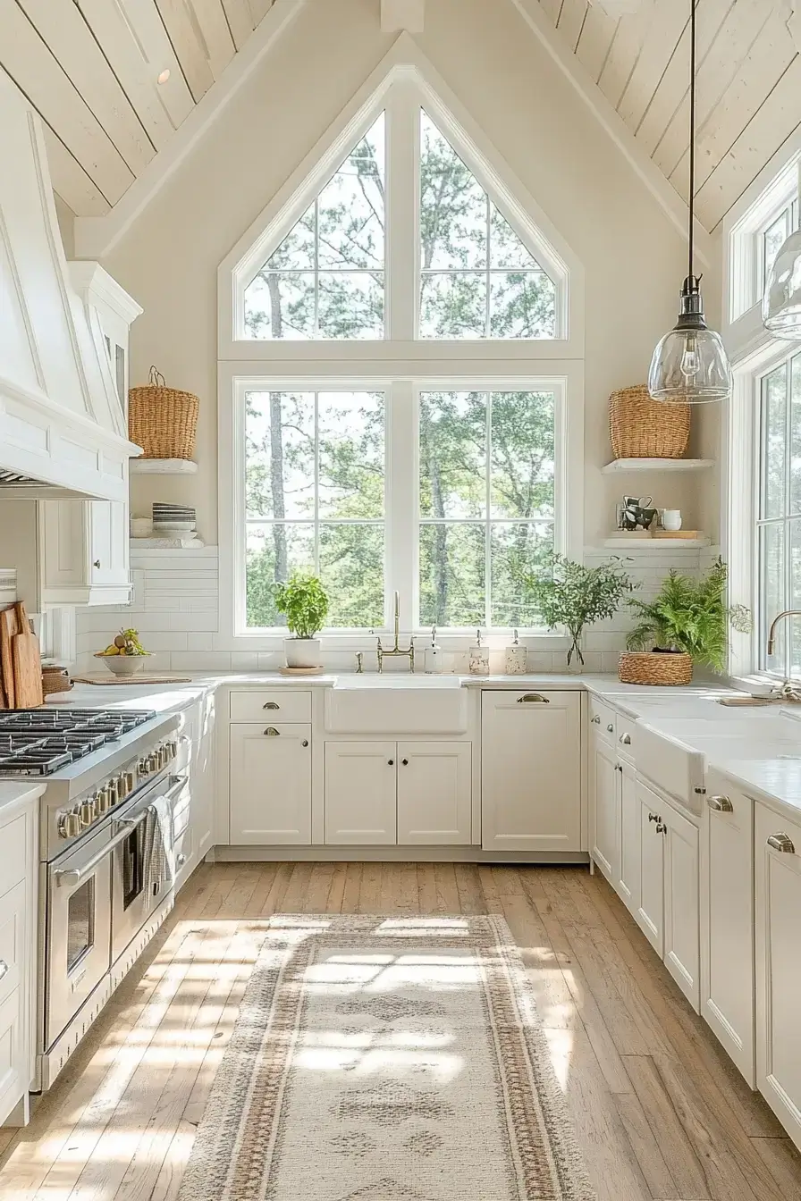 29 Farmhouse Kitchen With White Cabinets Ideas That Feel Lived-In