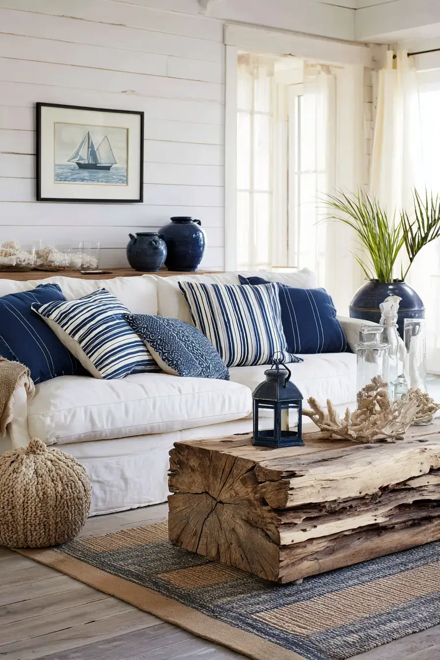 29 Beachy Living Room Ideas for an Open, Airy Space