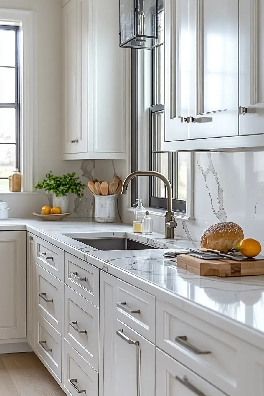 29 White Kitchen Cabinets Ideas That Stay Bright All Day