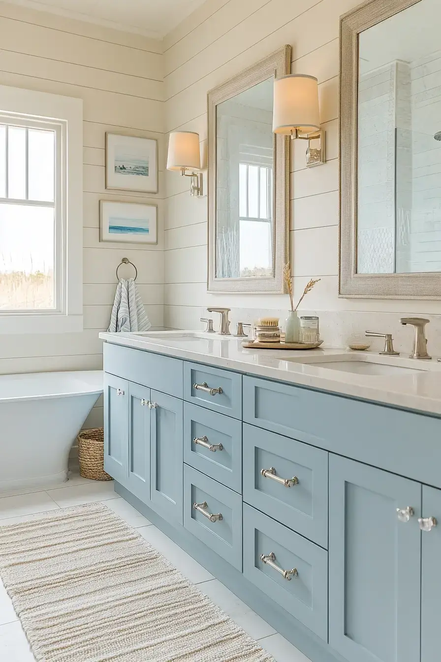 29 Beachy Bathroom Ideas That Keep the Salt-Air Feeling