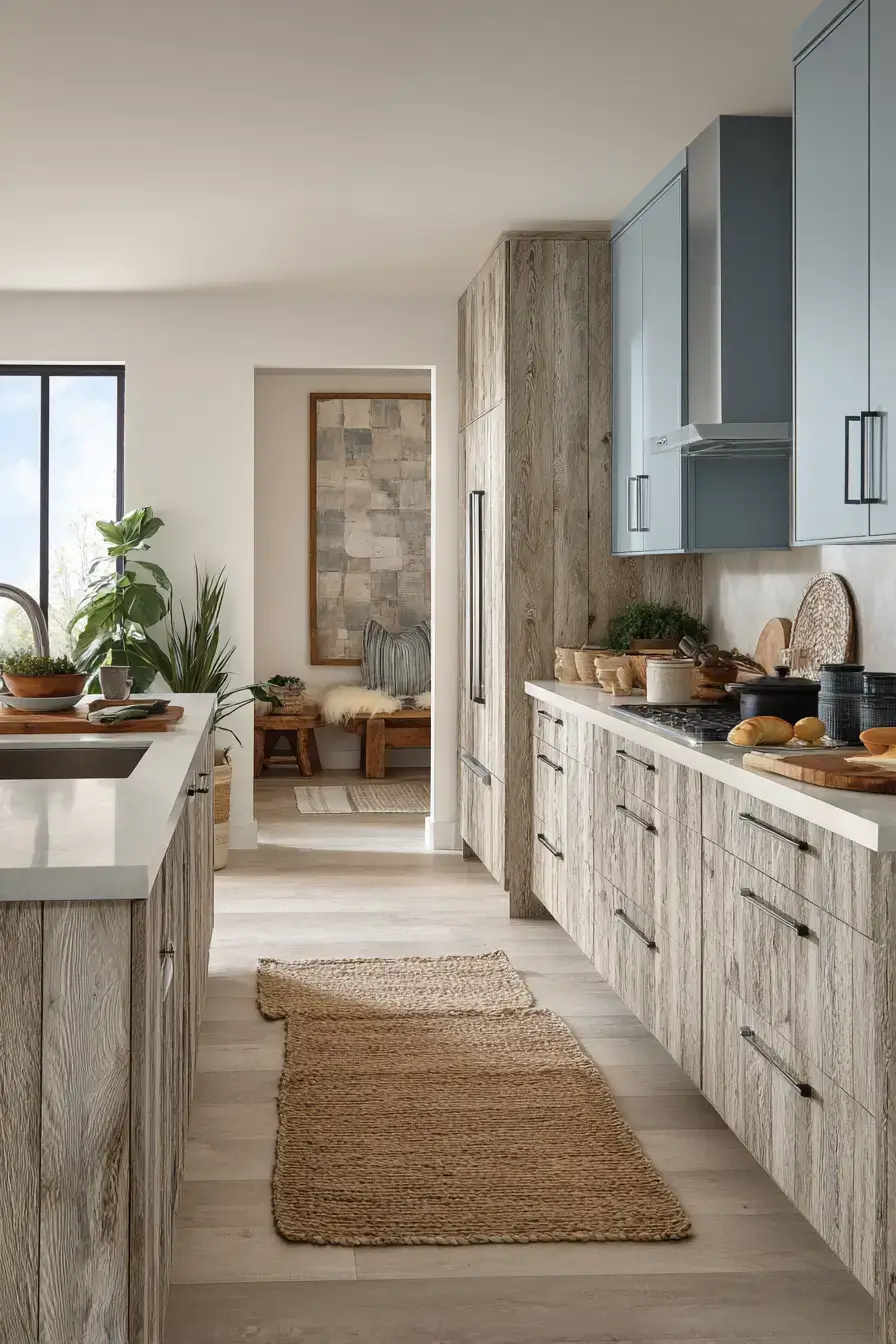 29 Two Tone Kitchen Cabinets Ideas with an Olive and White Split