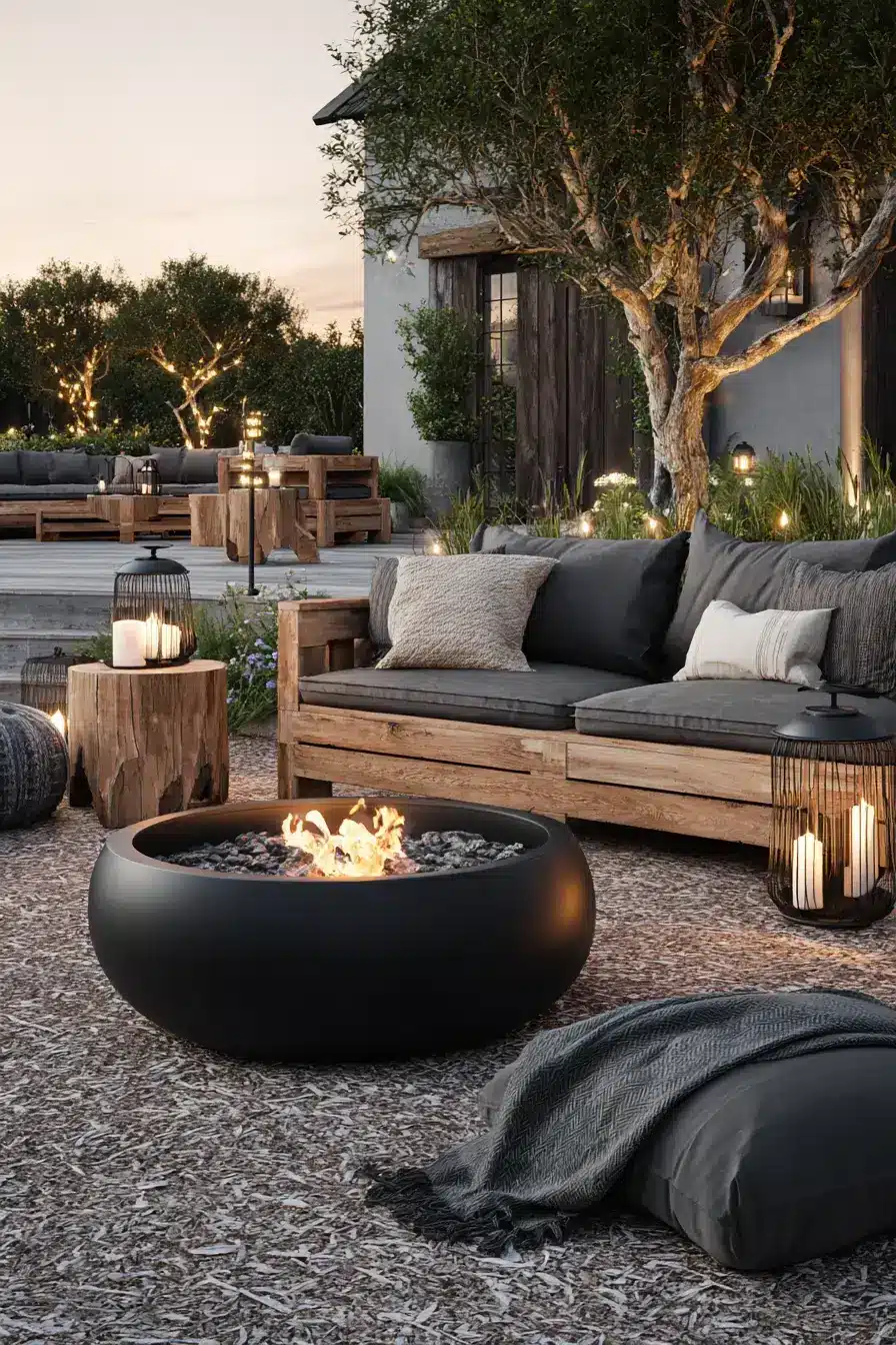 29 Fire Pit Ideas for a Backyard on a Budget With a Steel Bowl