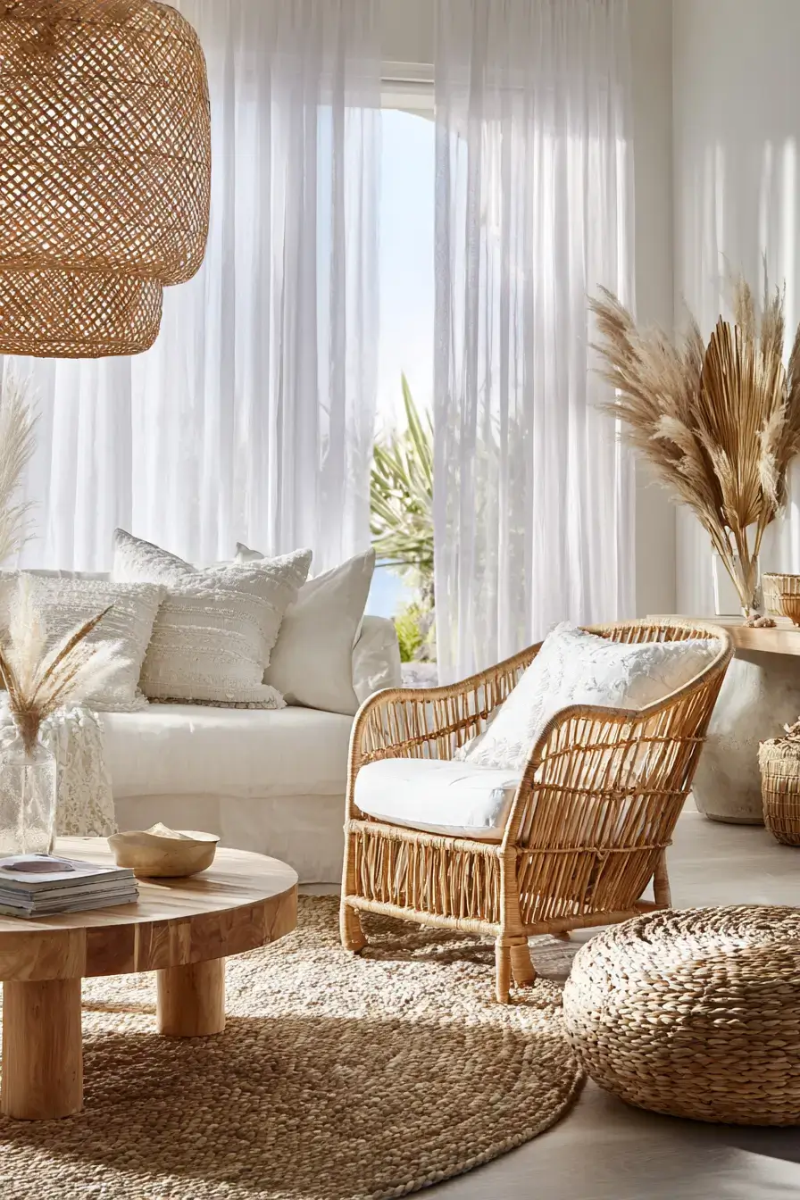 29 Beachy Living Room Ideas for an Open, Airy Space