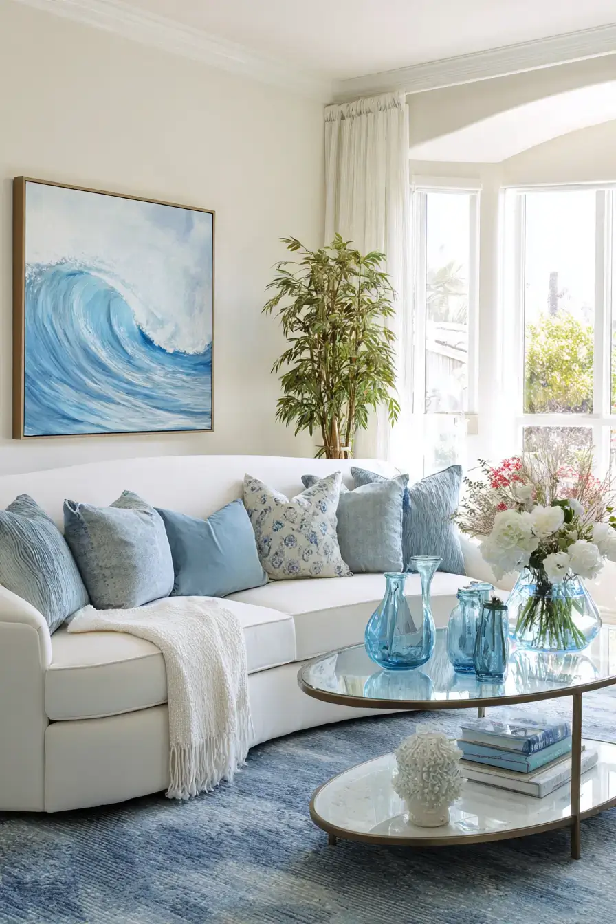 29 Beachy Living Room Ideas for an Open, Airy Space