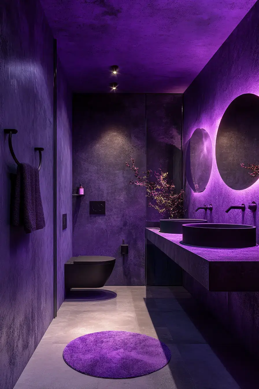 29 Purple Bathroom Ideas That Feel Like a Spa