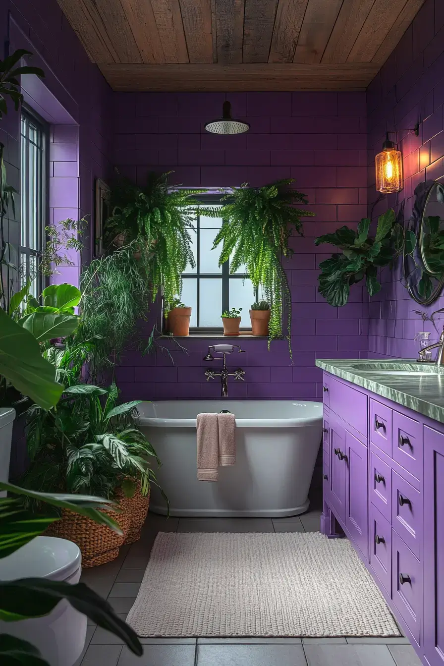 29 Purple Bathroom Ideas That Feel Like a Spa