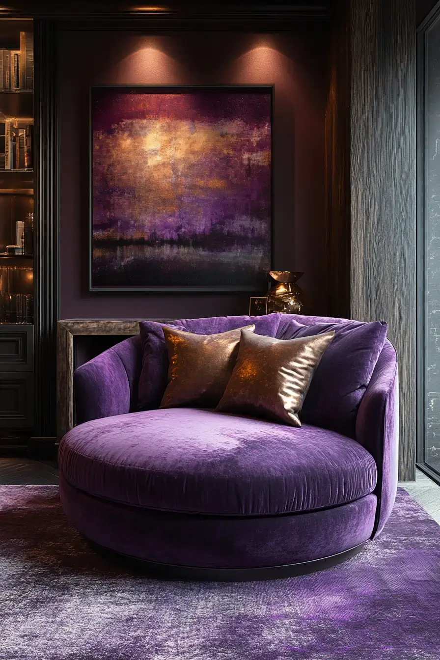 29 Purple Room Decor Ideas with a Plum Accent Wall