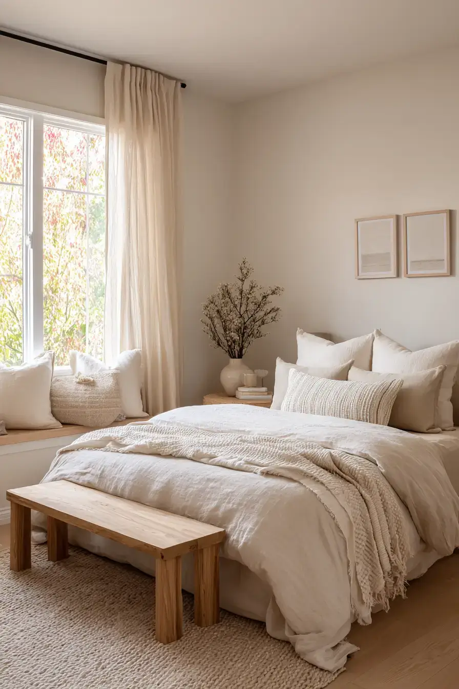 29 Warm Beige Bedroom Ideas for a Room That Calms You Down
