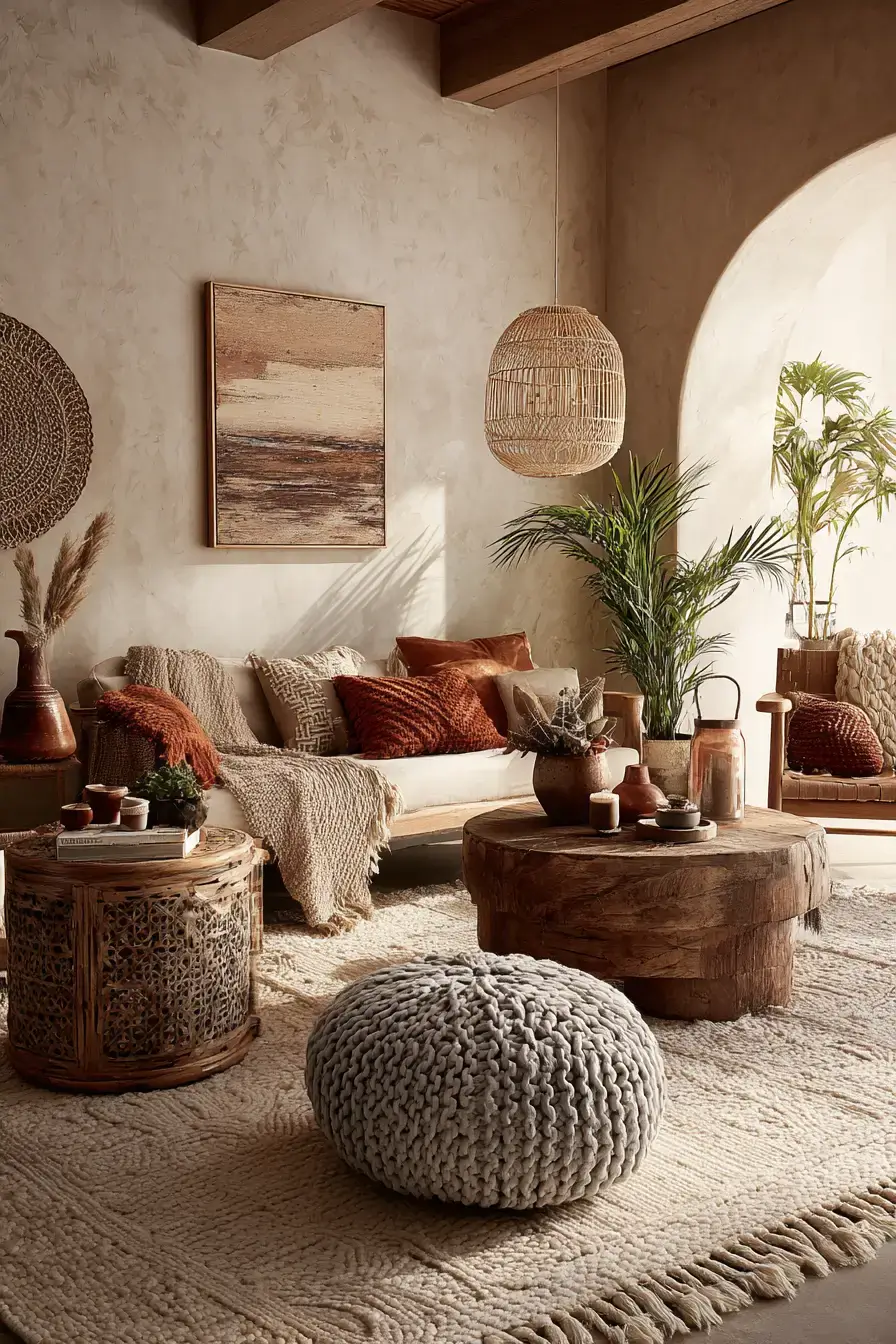 29 Warm Boho Living Room Ideas That Skip the Clichés