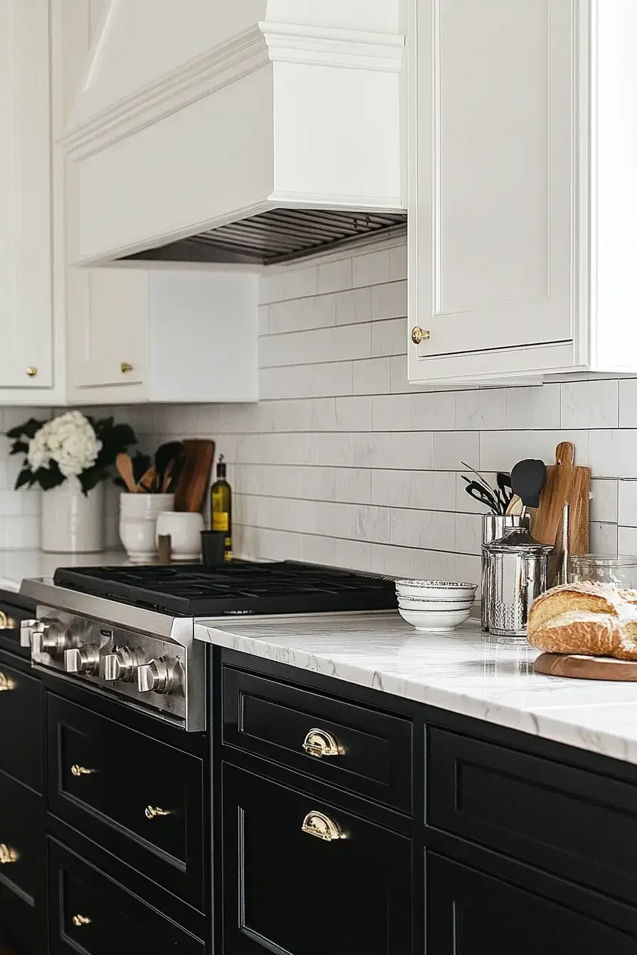 29 Two Toned Kitchen Cabinets Ideas with a Charcoal Base