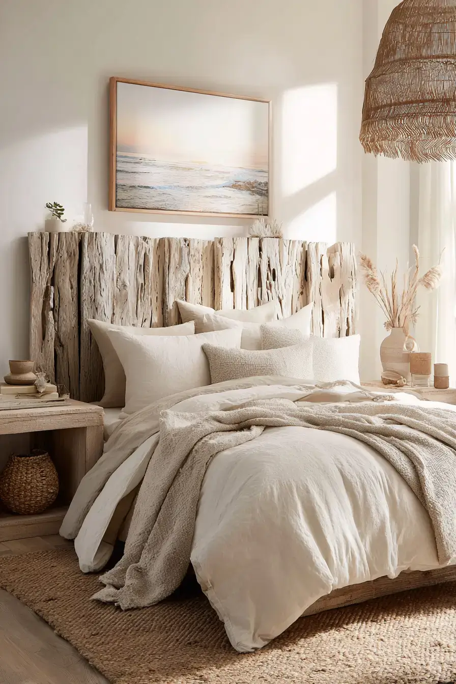 29 Beachy Boho Bedroom Ideas with a Cane Headboard
