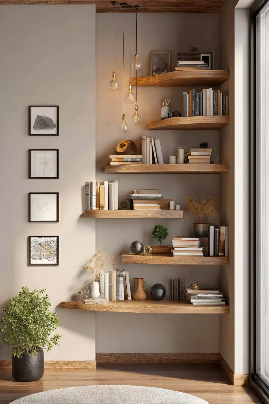 29 Bookshelves for Small Spaces That Free Up the Floor