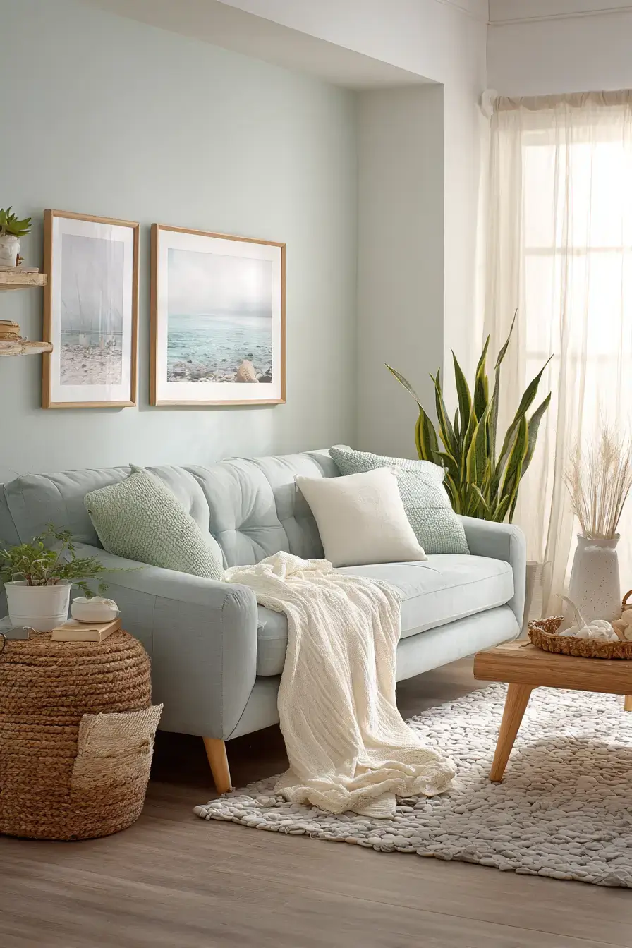 29 Beachy Living Room Ideas for an Open, Airy Space