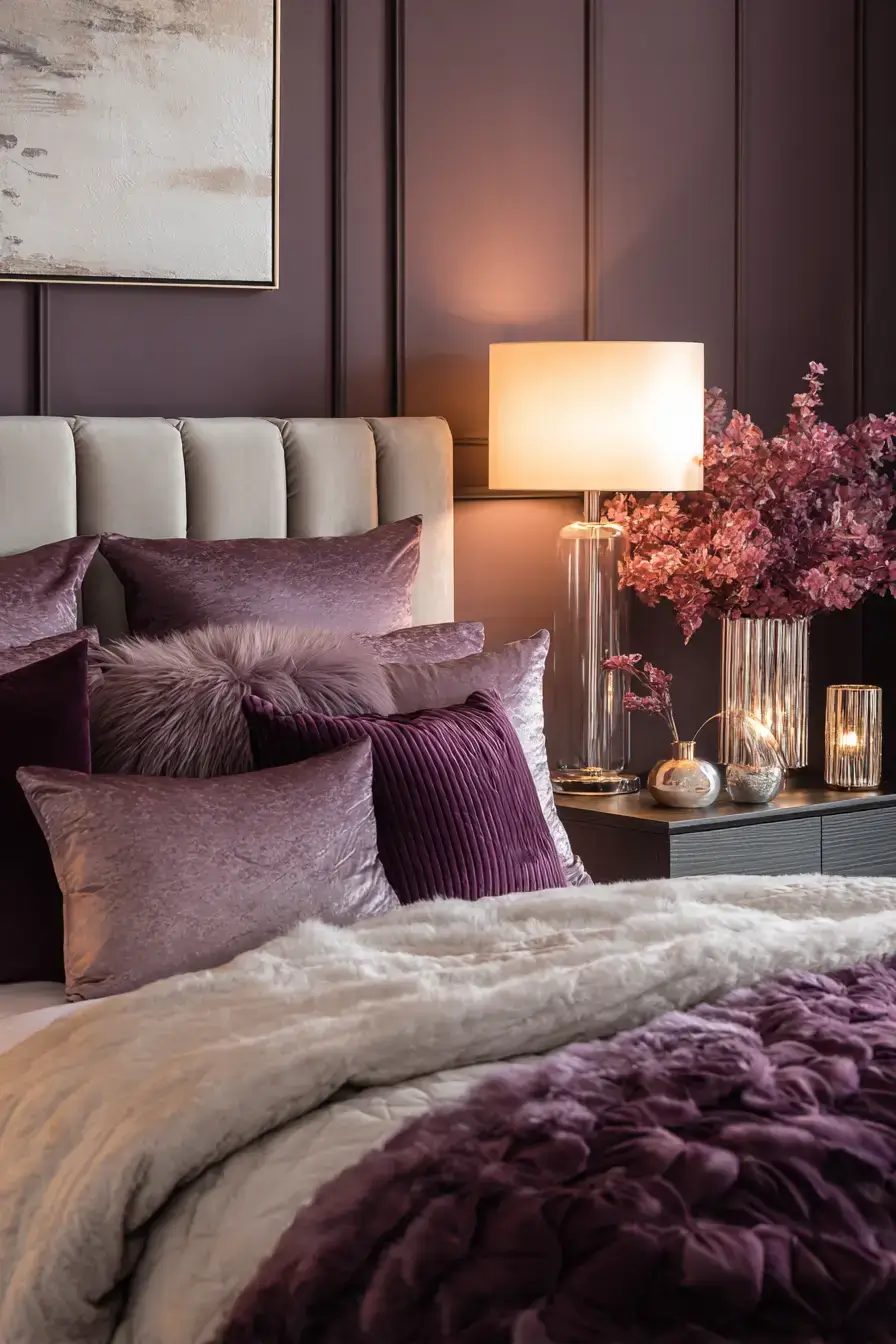 29 Purple Room Decor Ideas with a Plum Accent Wall
