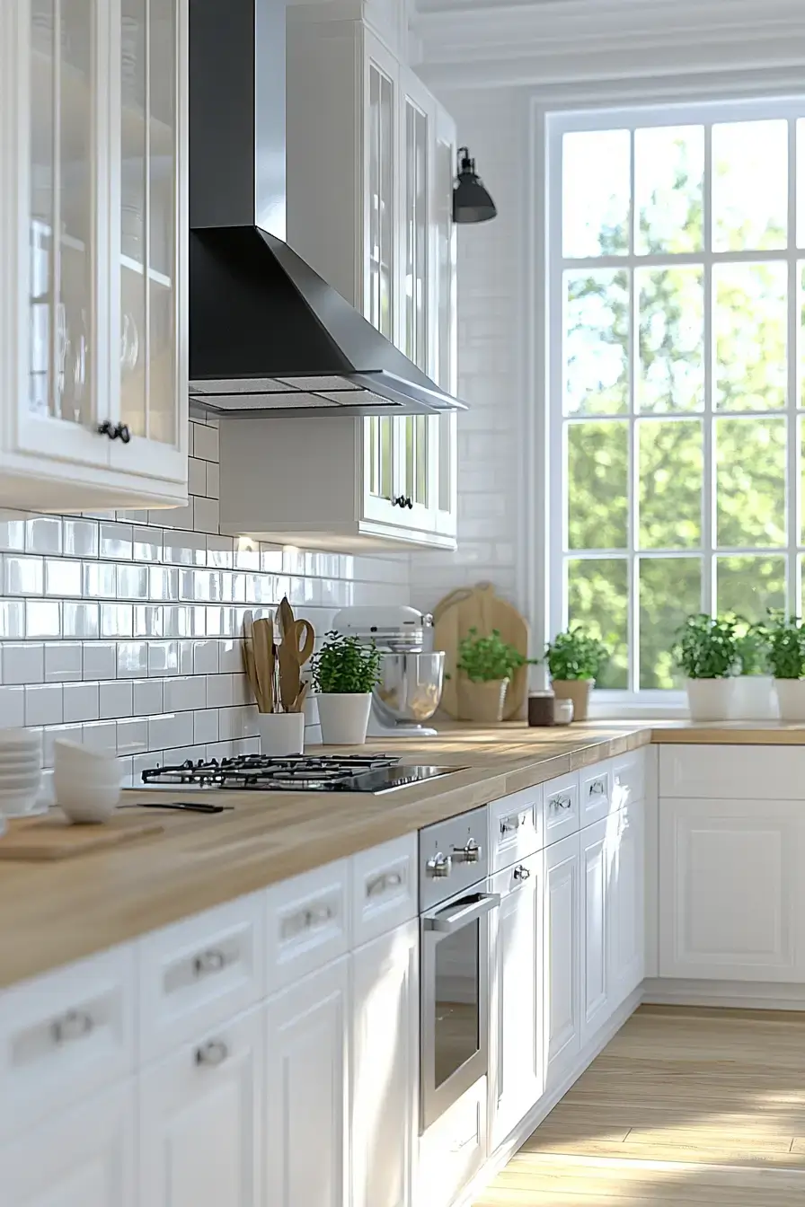 29 Farmhouse Kitchen With White Cabinets Ideas That Feel Lived-In