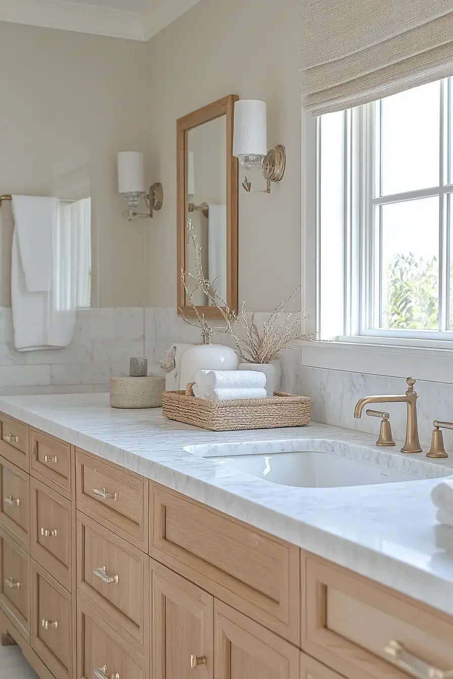 29 Beachy Bathroom Ideas That Keep the Salt-Air Feeling