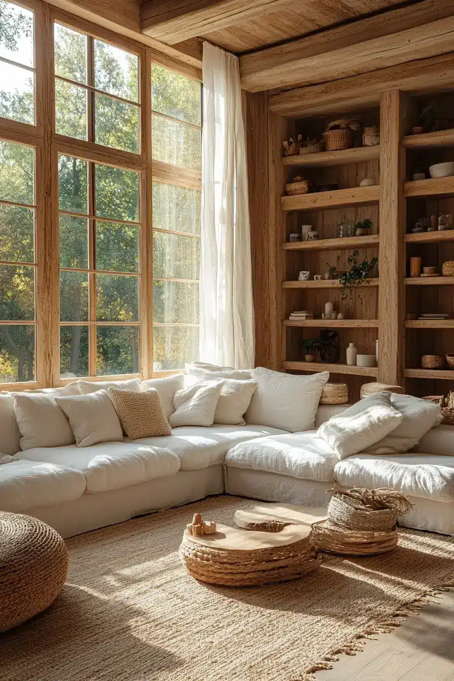 29 Warm Rustic Living Room Ideas with a Real Fireplace Feel