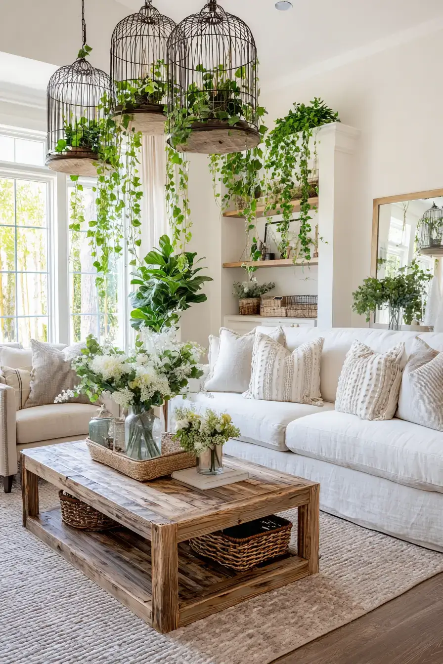 29 Vintage Birdcage Decor Ideas with an Aged Brass Cage vintage birdcage decor ideas