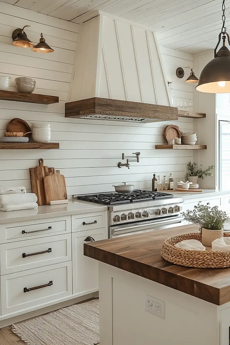 29 Farmhouse Kitchen With White Cabinets Ideas That Feel Lived-In