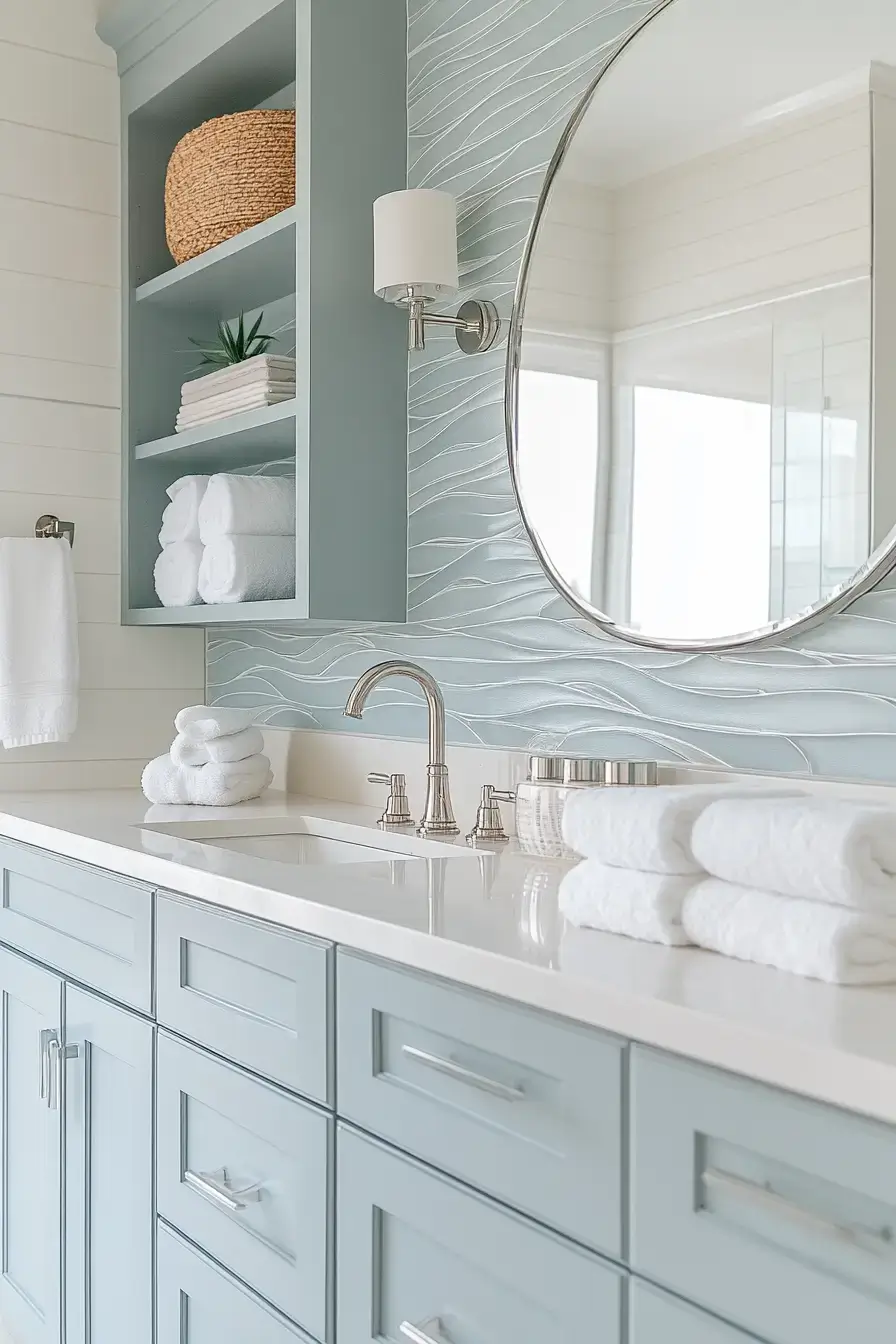 29 Beachy Bathroom Ideas That Keep the Salt-Air Feeling
