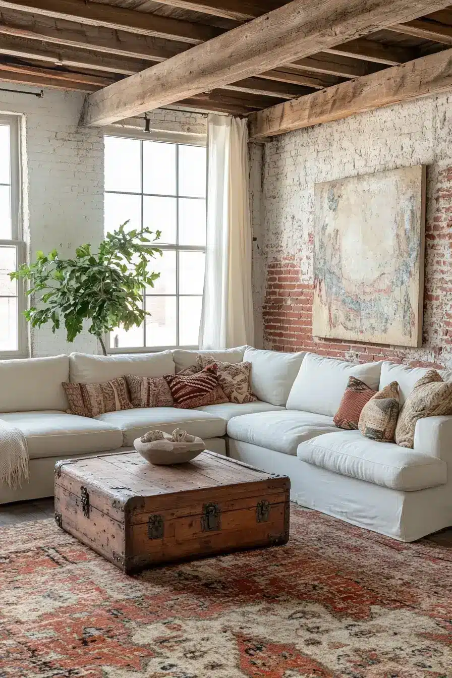 29 Warm Rustic Living Room Ideas with a Real Fireplace Feel