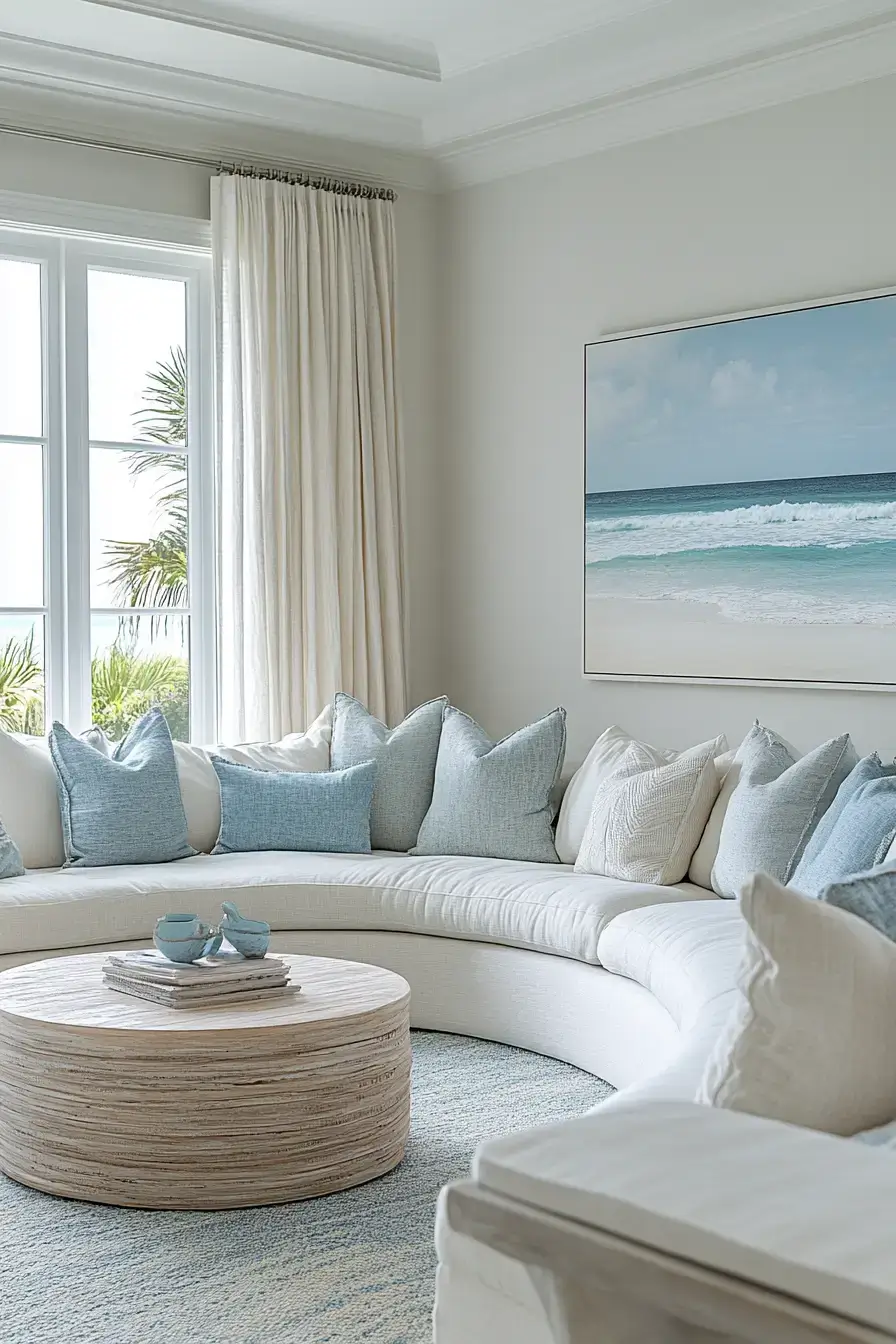 29 Beachy Living Room Ideas for an Open, Airy Space