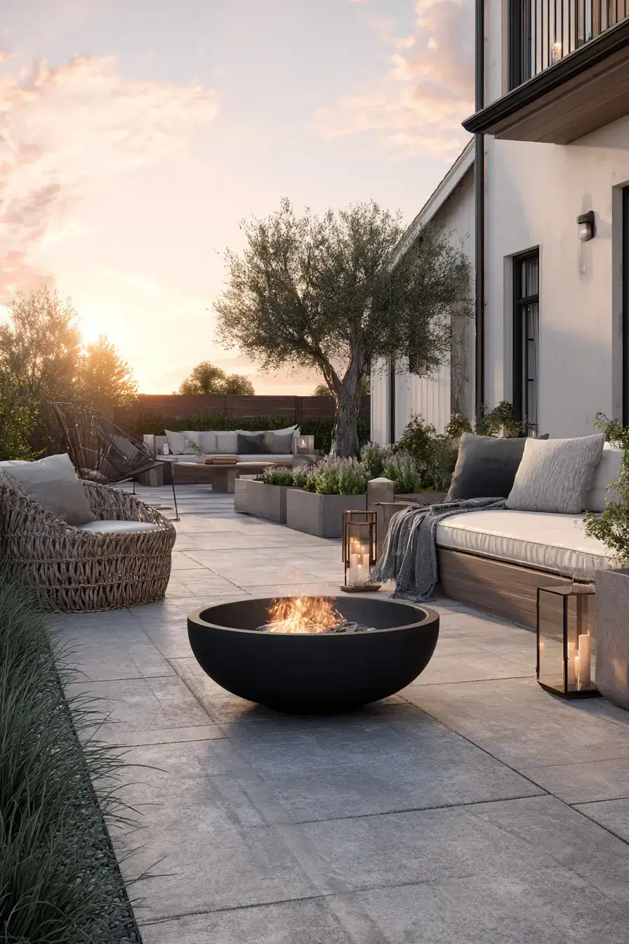 29 Fire Pit Ideas for a Backyard on a Budget With a Steel Bowl