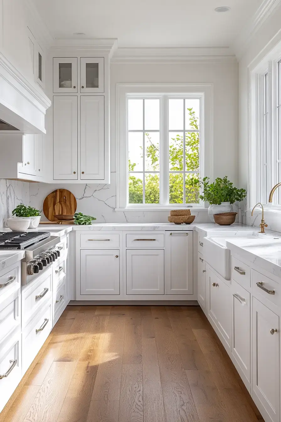 29 Farmhouse Kitchen With White Cabinets Ideas That Feel Lived-In