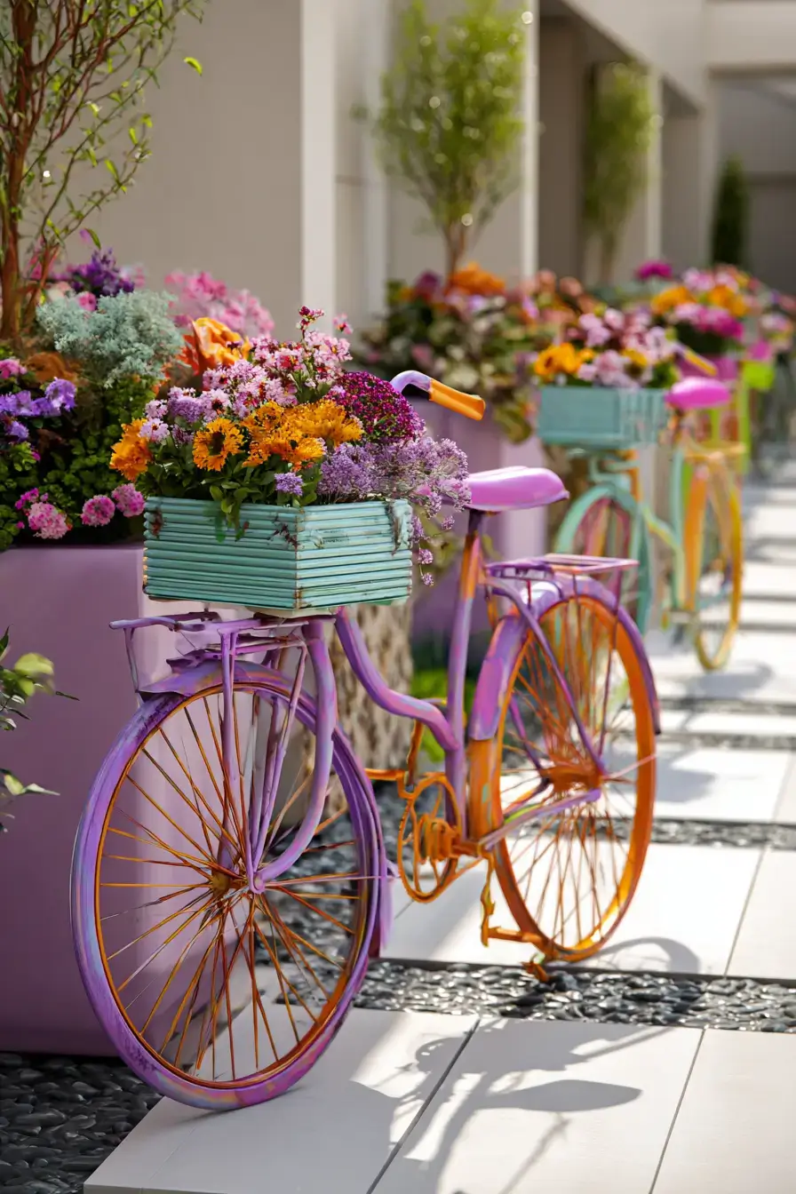 29 Bicycle Yard Decor Ideas for a Front Garden With Charm