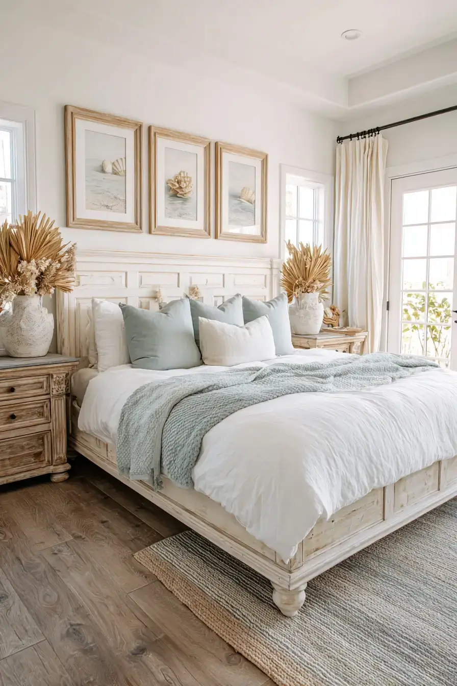 29 Beachy Boho Bedroom Ideas with a Cane Headboard