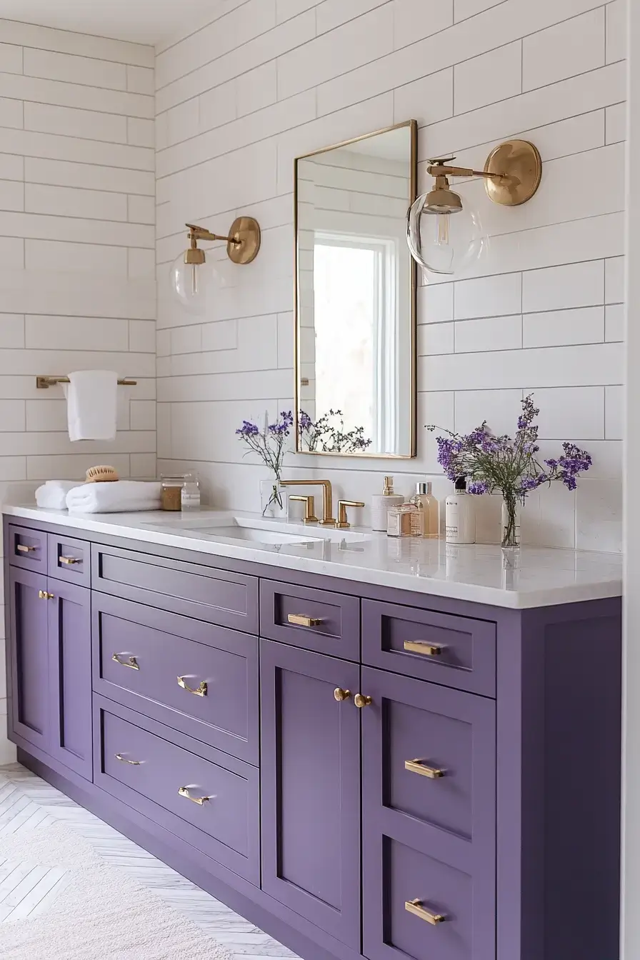 29 Purple Bathroom Ideas That Feel Like a Spa