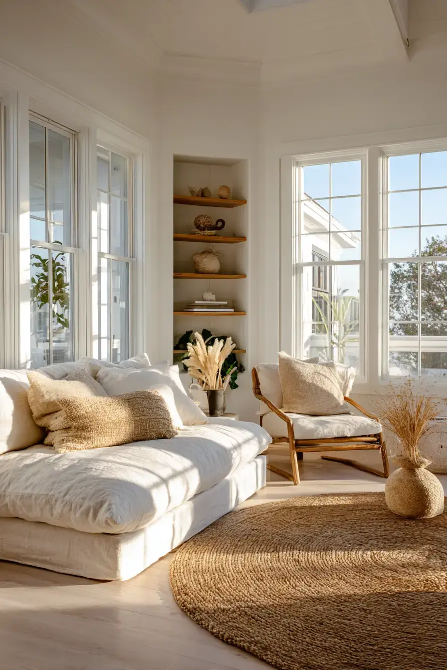 29 Beachy Living Room Ideas for an Open, Airy Space