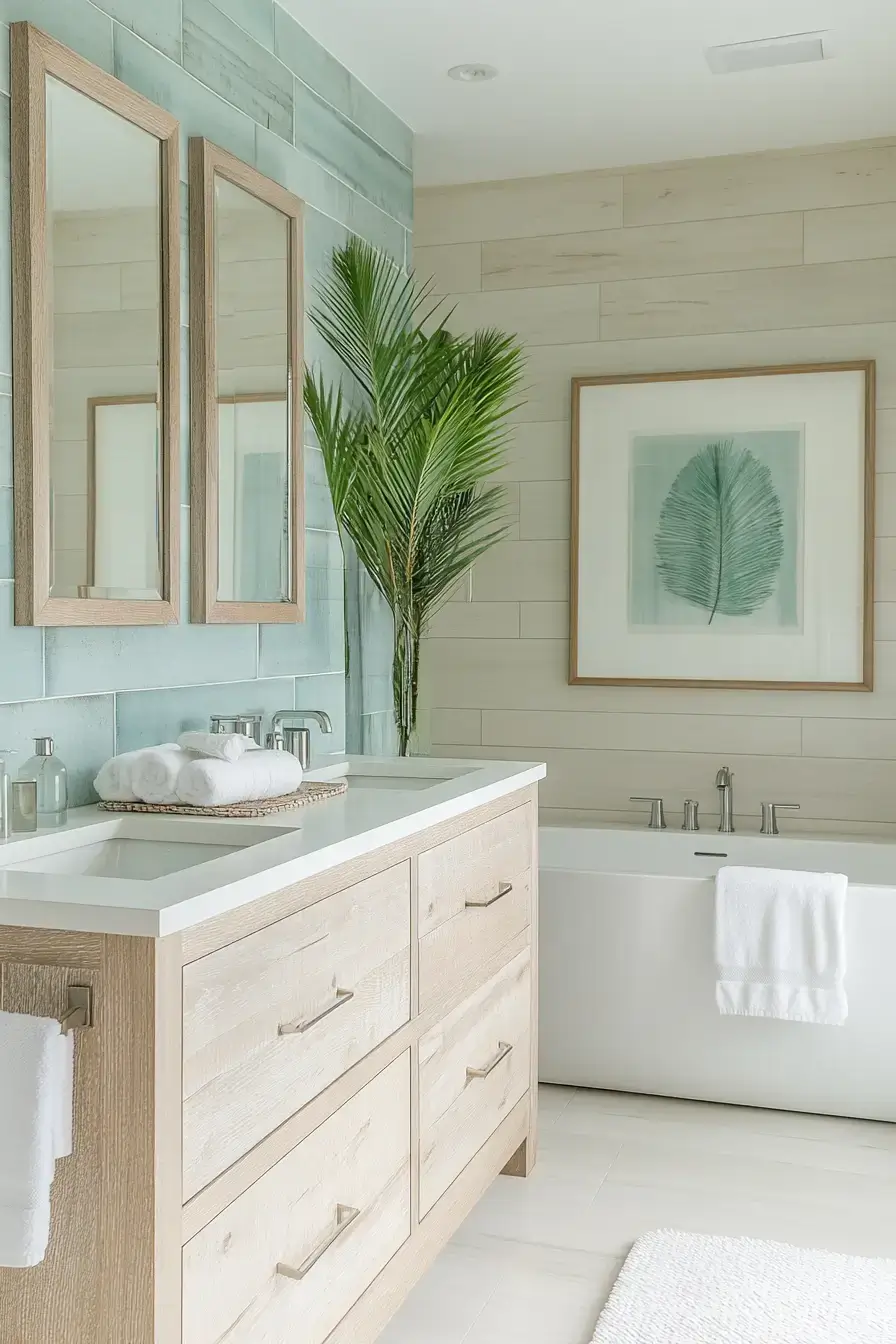 29 Beachy Bathroom Ideas That Keep the Salt-Air Feeling