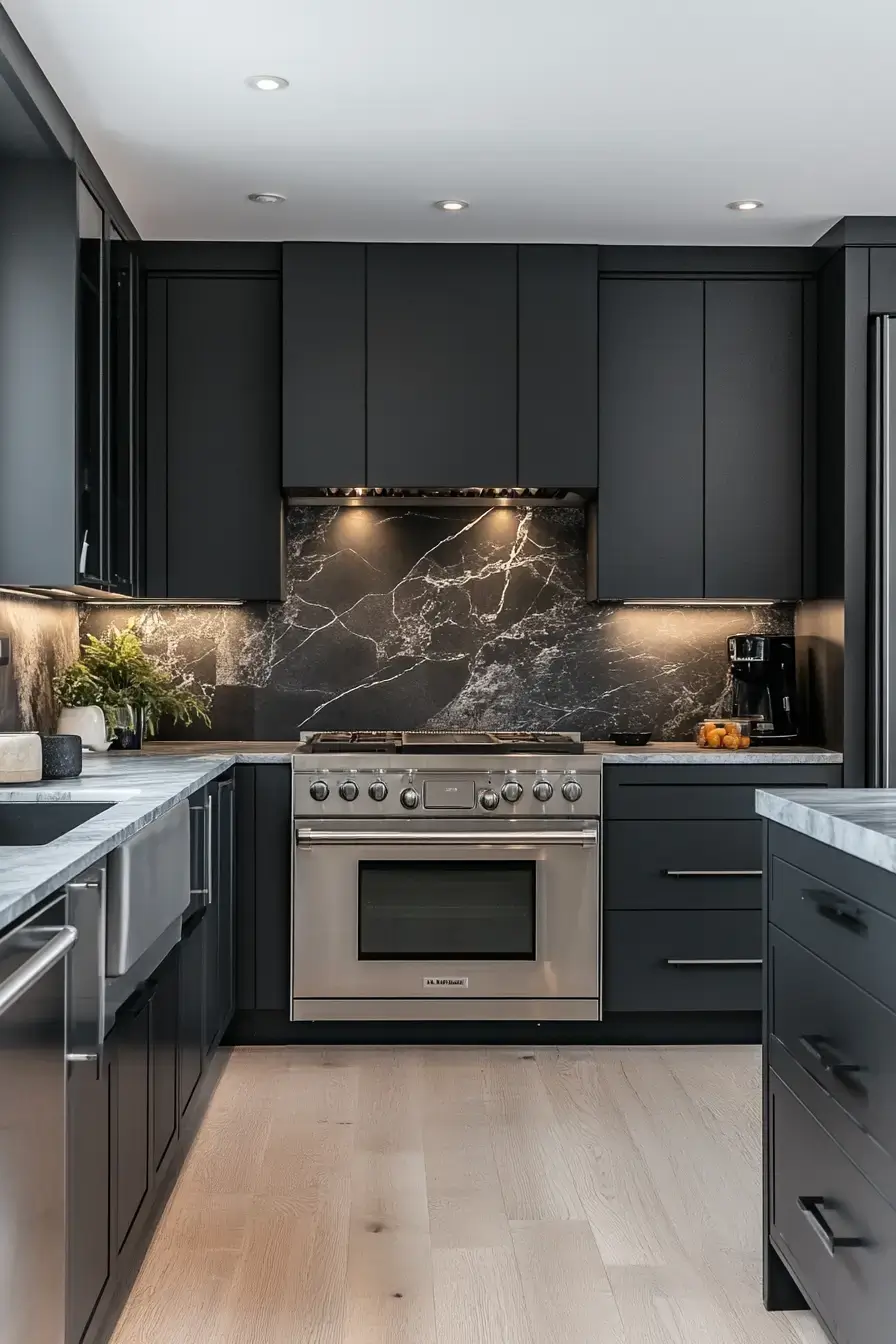 29 Two Toned Kitchen Cabinets Ideas with a Charcoal Base