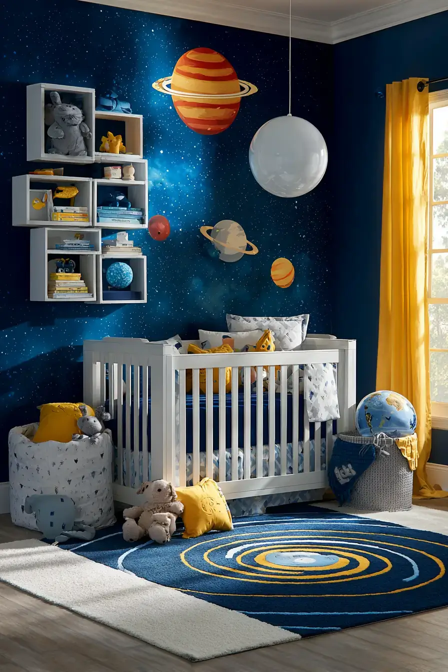 29 Space Themed Nursery Ideas a Little One Will Stargaze Over
