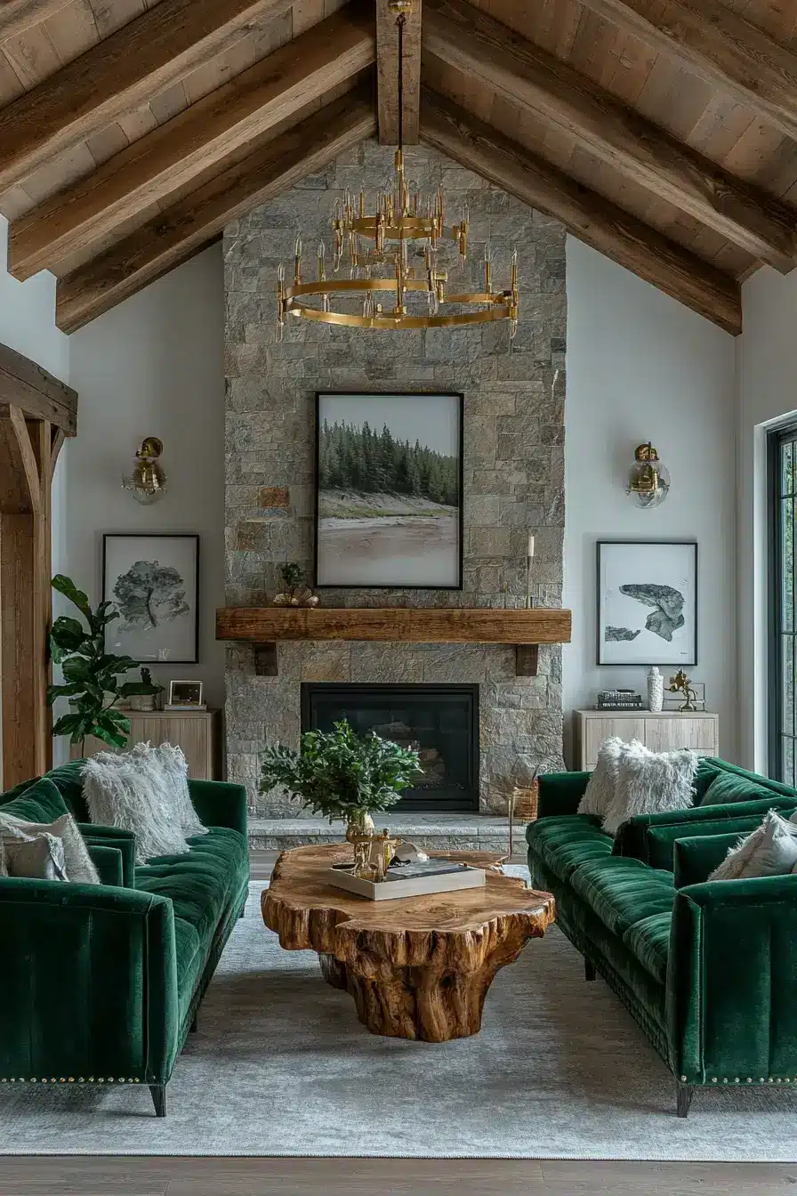 29 Warm Rustic Living Room Ideas with a Real Fireplace Feel